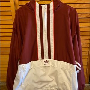 Adidas windbreaker, half zip